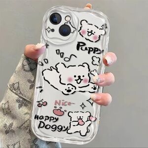New iPhone 14 transparent doggy phone case​